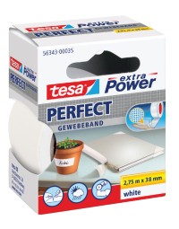 Textieltape tesa® extra power perfect 2.75mx38mm wit 