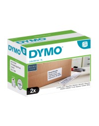 Etiket dymo labelwriter 947420 59mmx102mm verzend wit doos à 2 rol à 575 stuks 