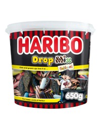 Haribo dropmix gekleurd 650gram 