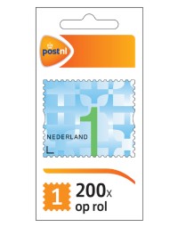 Postzegel nederland waarde 1 zelfklevend rol à 200 stuks 