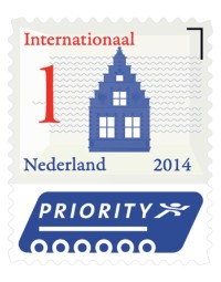 Postzegel internationaal waarde 1 echt hollands zelfklevend set à 50 stuks 
