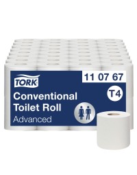 Toiletpapier tork t4 advanced 2-laags 250vel wit 110767 