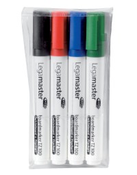 Viltstift legamaster tz 100 whiteboard rond 1.5-3mm assorti pak à 4 stuks 