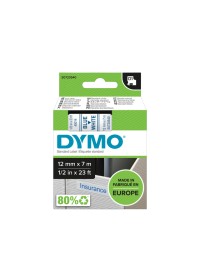 Labeltape dymo d1 45014 720540 12mmx7m polyester blauw op wit 